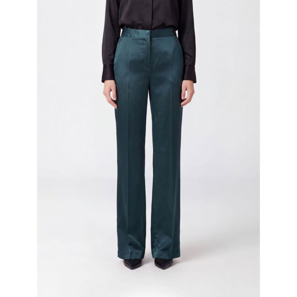 Tom Ford Women High-Waisted Straight-Leg Tom Ford Silk Tuxedo Trousers
